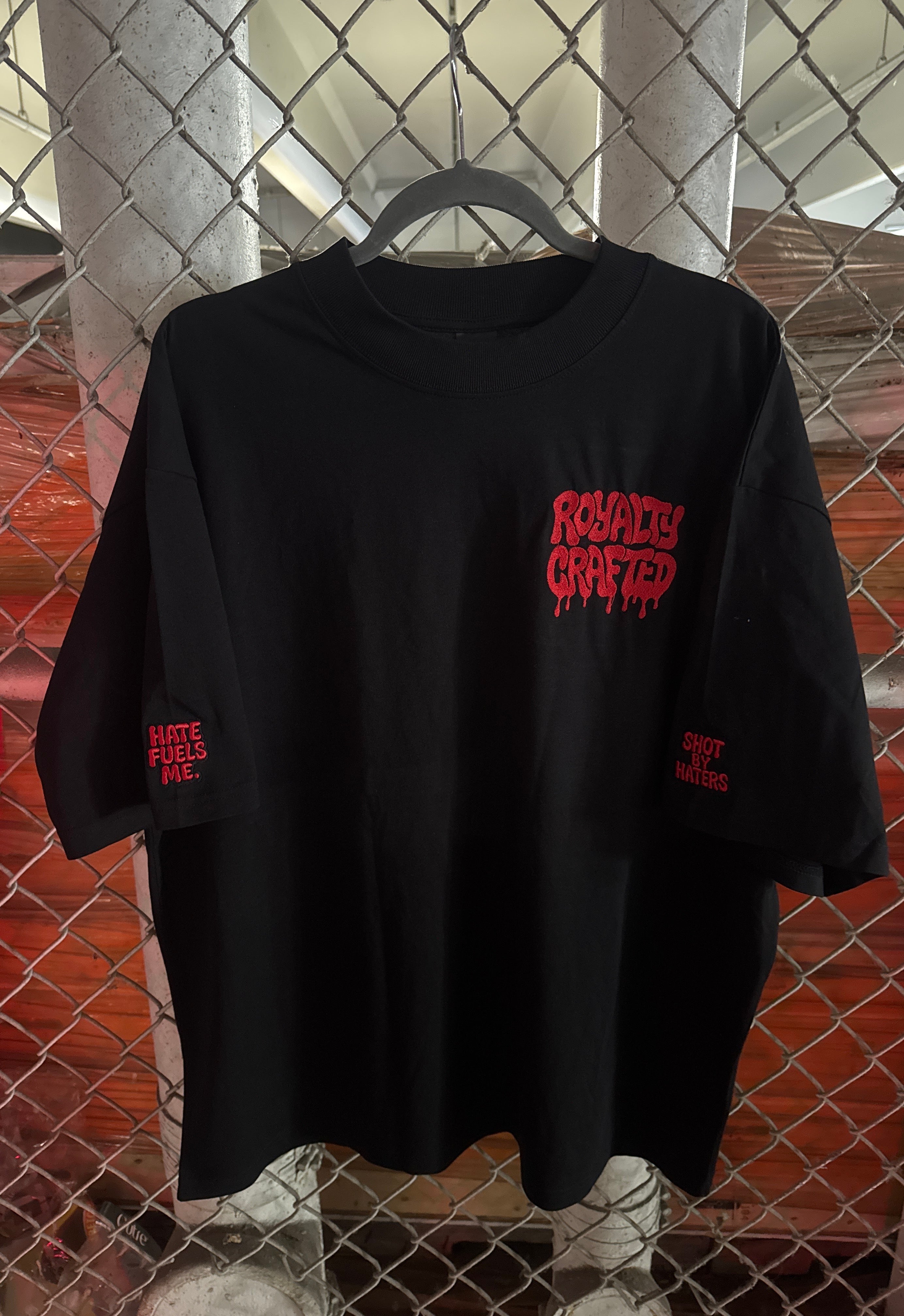 "Hate Fuels Me" Oversized High Neck T