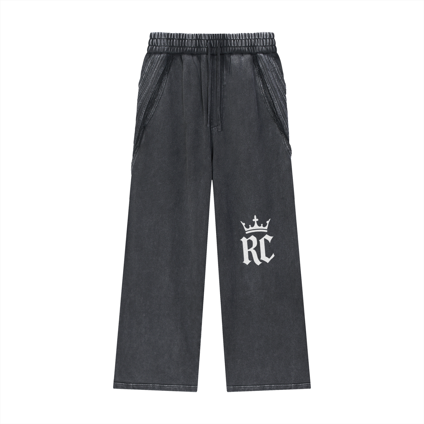 Snow Washed RC Tape Raw Edge Sweatpants