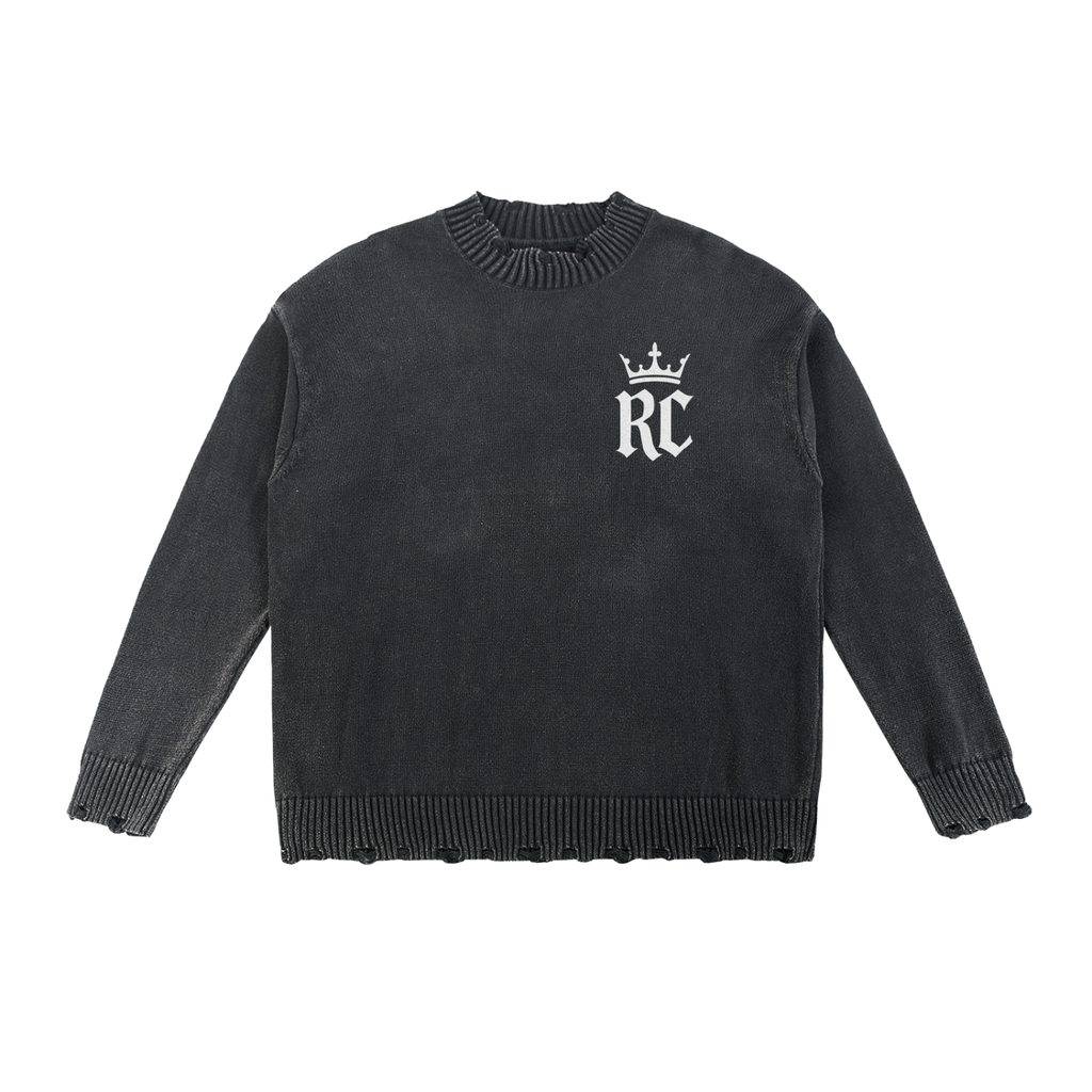 Vintage RC Washed Hand-Frayed Sweater