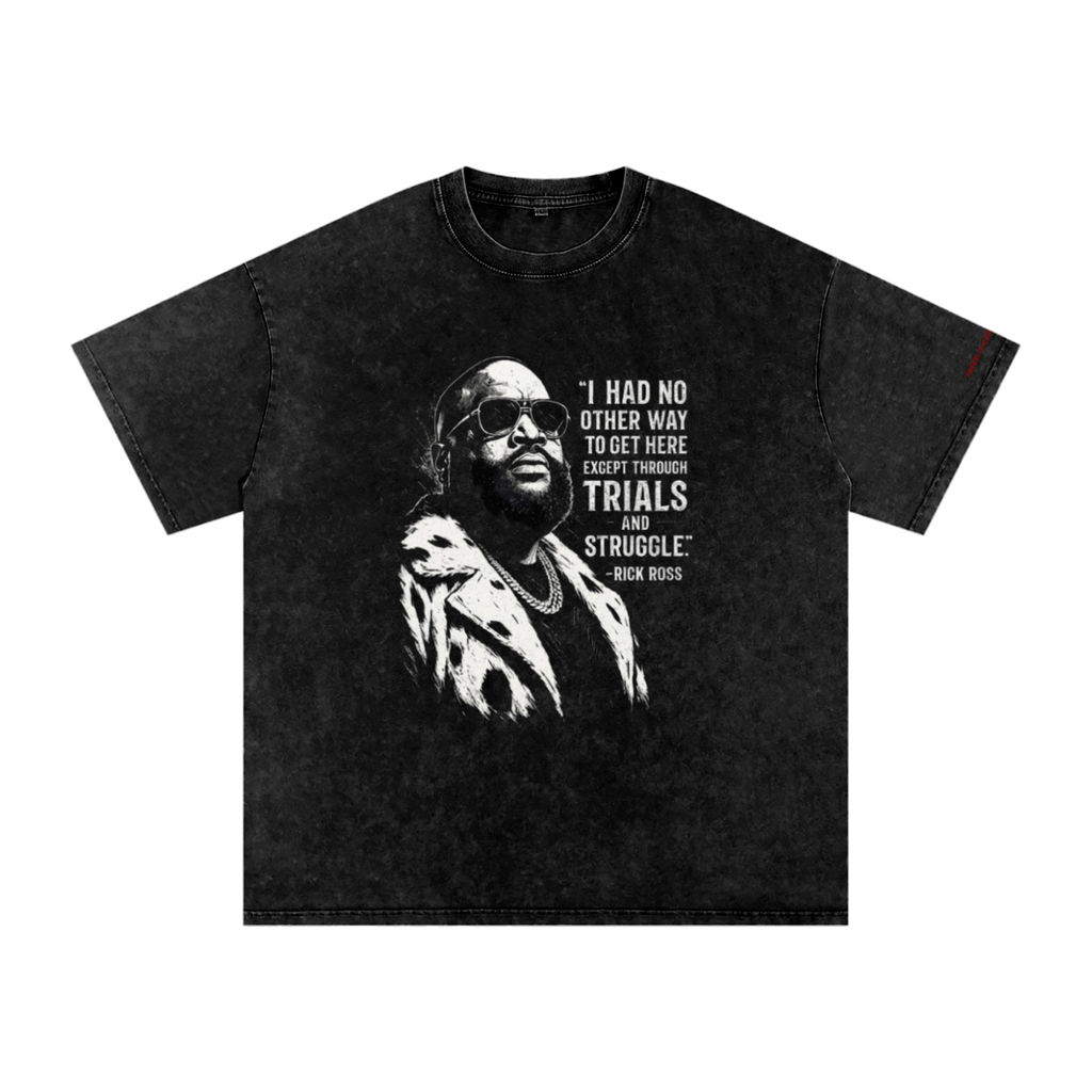 "Rick Ross" Snow Washed Cotton T